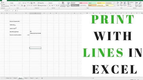 how to print in excel with lines and enhance the readability of your printed documents